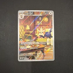 Pokemon TCG Herdier 155/086 SV White Flare Holofoil Card - Image 1
