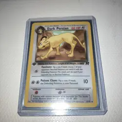Pokemon 1st Edition Team Rocket Dark Persian 42/82 NEAR MINT - Image 1