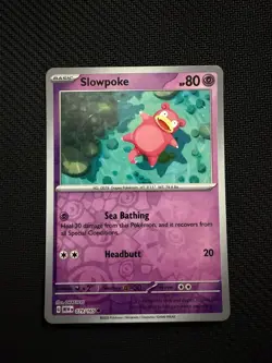 Slowpoke 079/165 Common 151 Pokemon Reverse Holo Near Mint - Image 1