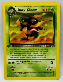 Pokemon Dark Gloom 36/82 - NM Uncommon - 1st Edition Team Rocket 2000 WotC - Image 1