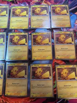 Pikachu 051/162 2026 Pokemon Day Promo Card Lot Of 19, 1 Has Swirl All Cards NM - Image 4