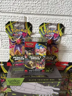 Perfect Order Pokemon Lot - 1 ETB, 1 Booster Box, 2x Booster Pack & Blisters - Image 3