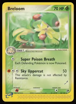 E-Reader Breloom 33/100 Sandstorm Atsuko Nishida Pokemon TCG Card - Image 1