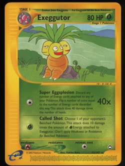 Pokemon 2002 Aquapolis - Exeggutor - Non-Holo Rare - NM - 12/147 - Image 1