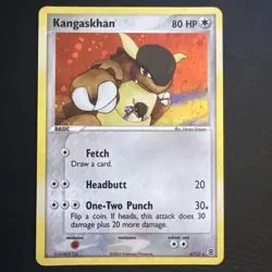Pokemon TCG Kangaskhan 6/112 Firered & Leafgreen Holo With SWIRL - MP - Image 1