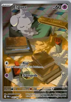 Espurr 095/088 Perfect Order Illustration Rare Pokemon TCG English NM ME03 - Image 1