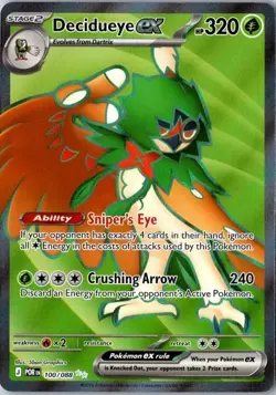 Decidueye ex 100/088 Perfect Order Ultra Rare Pokemon TCG English NM ME03 - Image 1