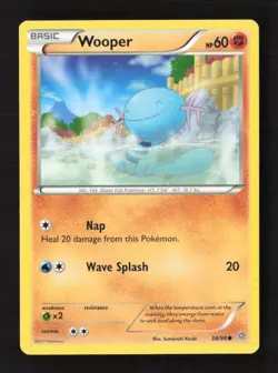 Wooper Common Normal XY - Ancient Origins 38/98 LP Pokemon TCG - Image 1