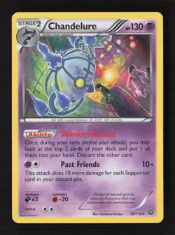 Chandelure Holo Rare XY - Steam Siege 50/114 LP Pokemon TCG - Image 1