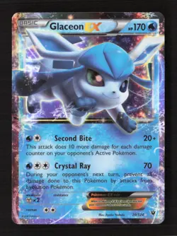 Glaceon EX Ultra Rare XY - Fates Collide 20/124 LP Pokemon TCG - Image 1