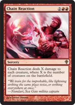 Chain Reaction - Light Play MTG Worldwake - Image 1