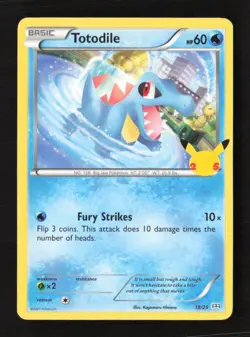 Totodile 18/25 McDonald's 25th Anniversary Promos 018/025 LP Pokemon TCG - Image 1