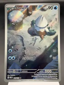 Snover 140/132 - Illustration Rare - Mega Evolution Pokemon Card MINT - Image 1