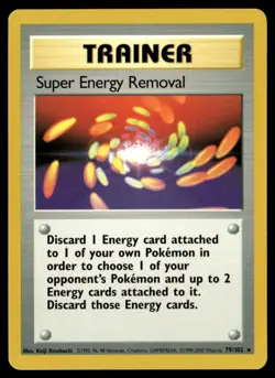 Super Energy Removal Rare Normal Base Set 079/102 NM Pokemon TCG - Image 1