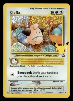 Cleffa Classic Collection Holo Celebrations 20/111 NM Pokemon TCG - Image 1