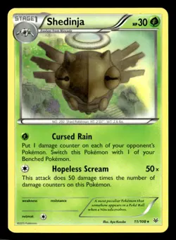 Shedinja Rare Normal XY - Roaring Skies 11/108 LP Pokemon TCG - Image 1