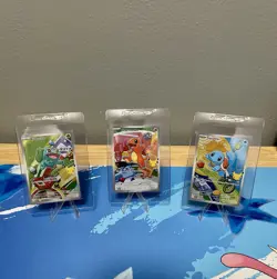 Pokemon First Partner Illustration Collection Series 1 Kanto Gen 1 Starters Set - Image 1
