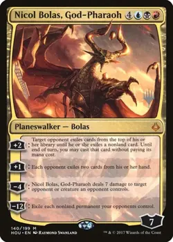 Nicol Bolas, God-Pharaoh - Promo Hour of Devastation LP MTG - Image 1