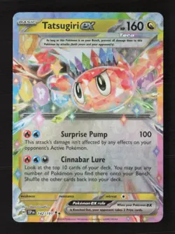 Tatsugiri ex Double Rare Holofoil SV08: Surging Sparks 142/191 NM Pokemon TCG - Image 1