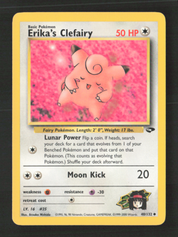 Erika's Clefairy Uncommon Unlimited Gym Challenge 040/132 LP Pokemon TCG - Image 1
