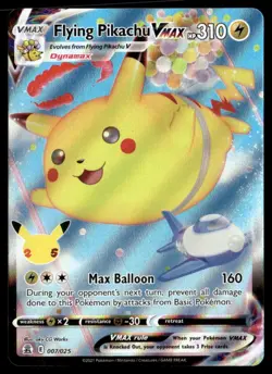 Flying Pikachu VMAX Ultra Rare Holo Celebrations 007/025 NM Pokemon TCG - Image 1