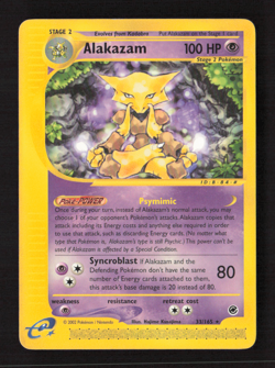 Alakazam (33) Rare Expedition 033/165 LP Pokemon TCG - Image 1