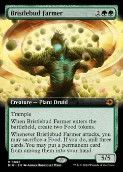 Bristlebud Farmer - Extended Art BIG NM MTG - Image 1