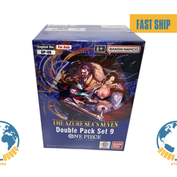 One Piece TCG Sealed Display 8x DOUBLE PACK VOL 9 DP09 English For Asia Sealed - Image 1
