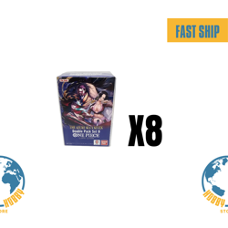 One Piece TCG Sealed Display 8x DOUBLE PACK VOL 9 DP09 English For Asia Sealed - Image 5