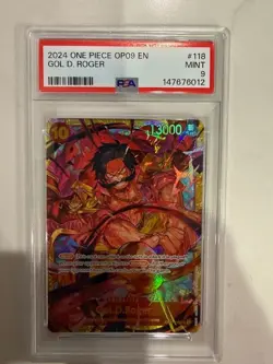 2024 One Piece OP09 EN Gol D Roger #118 PSA 9 - Image 1