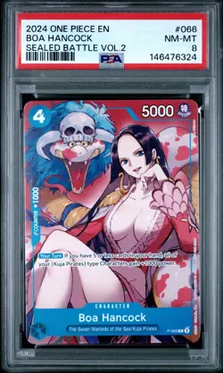 2024 ONE PIECE PROMOS SEALED BATTLE VOL.2 #066 BOA HANCOCK PSA 8 - Image 1