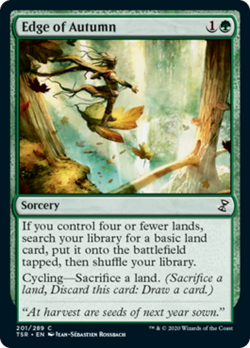 Edge of Autumn Time Spiral Remastered MINT Green Common MAGIC MTG CARD ABUGames - Image 1