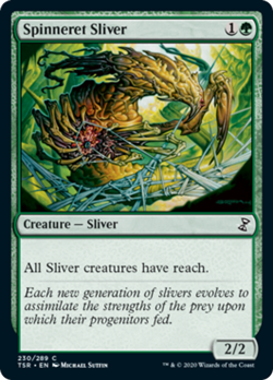 Spinneret Sliver Time Spiral Remastered NM Green Common MAGIC MTG CARD ABUGames - Image 1