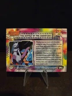 Pokemon Card THE BATTLE OF THE CHAMPIONS #25 Topps Mewtwo Strikes Back Holo Foil - Image 5