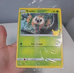 Rowlet 25th Anniversary Jumbo Sealed Cards 3 Pack Celebrations Pokemon pack - Image 3