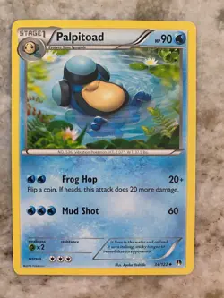 Pokemon TCG Palpitoad Card Breakpoint 34/122 NM - Image 1