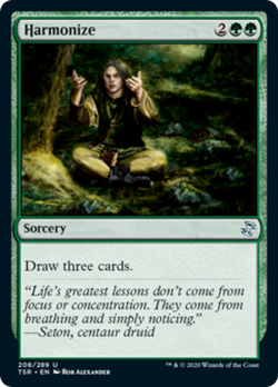 Harmonize FOIL Time Spiral Remastered NM Green Uncommon MAGIC MTG CARD ABUGames - Image 1