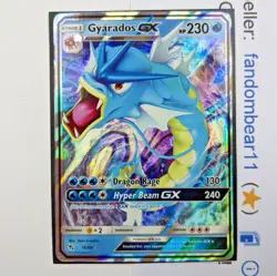 Gyarados GX ULTRA RARE card 16/68 Sun & Moon Hidden Fates 2019 Pokemon TCG - Image 1