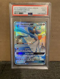 Pokemon Gardevoir GX Holo Ultra Rare Card PSA 9 SV75/SV94 Hidden Fates - Image 1