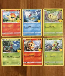 Pokemon 25th Anniversary McDonald’s Cards Lot, NM Promo 2021 Celebrations Stamp - Image 1