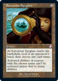 Sorcerous Spyglass Time Spiral Remastered NM Artifact Special MTG CARD ABUGames - Image 1