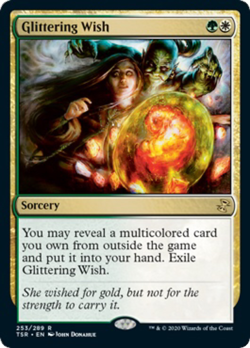 Glittering Wish Time Spiral Remastered NM White Green Rare MAGIC CARD ABUGames - Image 1