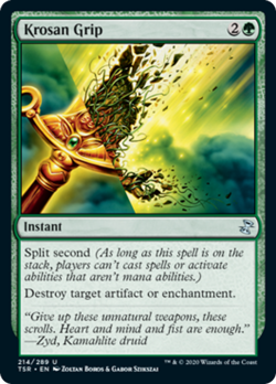 Krosan Grip FOIL Time Spiral Remastered NM Green Uncommon MAGIC CARD ABUGames - Image 1