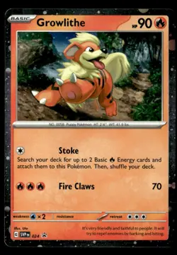 Growlithe - Promo Holo SV: Scarlet & Violet Promo Cards 024 NM Pokemon TCG - Image 1