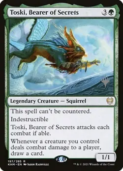 Toski, Bearer of Secrets - Promo Kaldheim LP MTG - Image 1