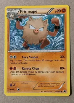 Primeape - Stage 1 - Plasma Freeze 60/116 - 2013 - Pokemon Trading Card Game - Image 1