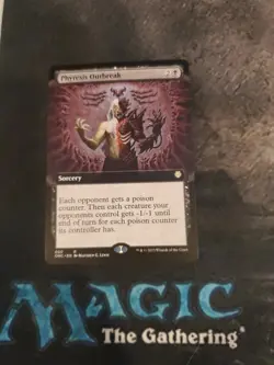 MTG Phyresis Outbreak Extended Art - Phyrexia: All Will Be One Commander #050 - Image 1