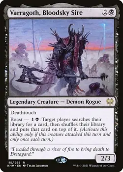 Varragoth, Bloodsky Sire - Foil Promo Kaldheim LP MTG - Image 1