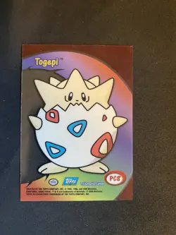 2000 Topps Pokemon TV Animation Edition Series 3 Clear Togepi #PC8 - Image 4