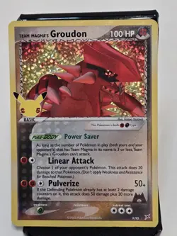 Team Magma's Groudon 9/95 Celebrations Ultra Rare Holo Pokemon TCG Card NM - Image 1